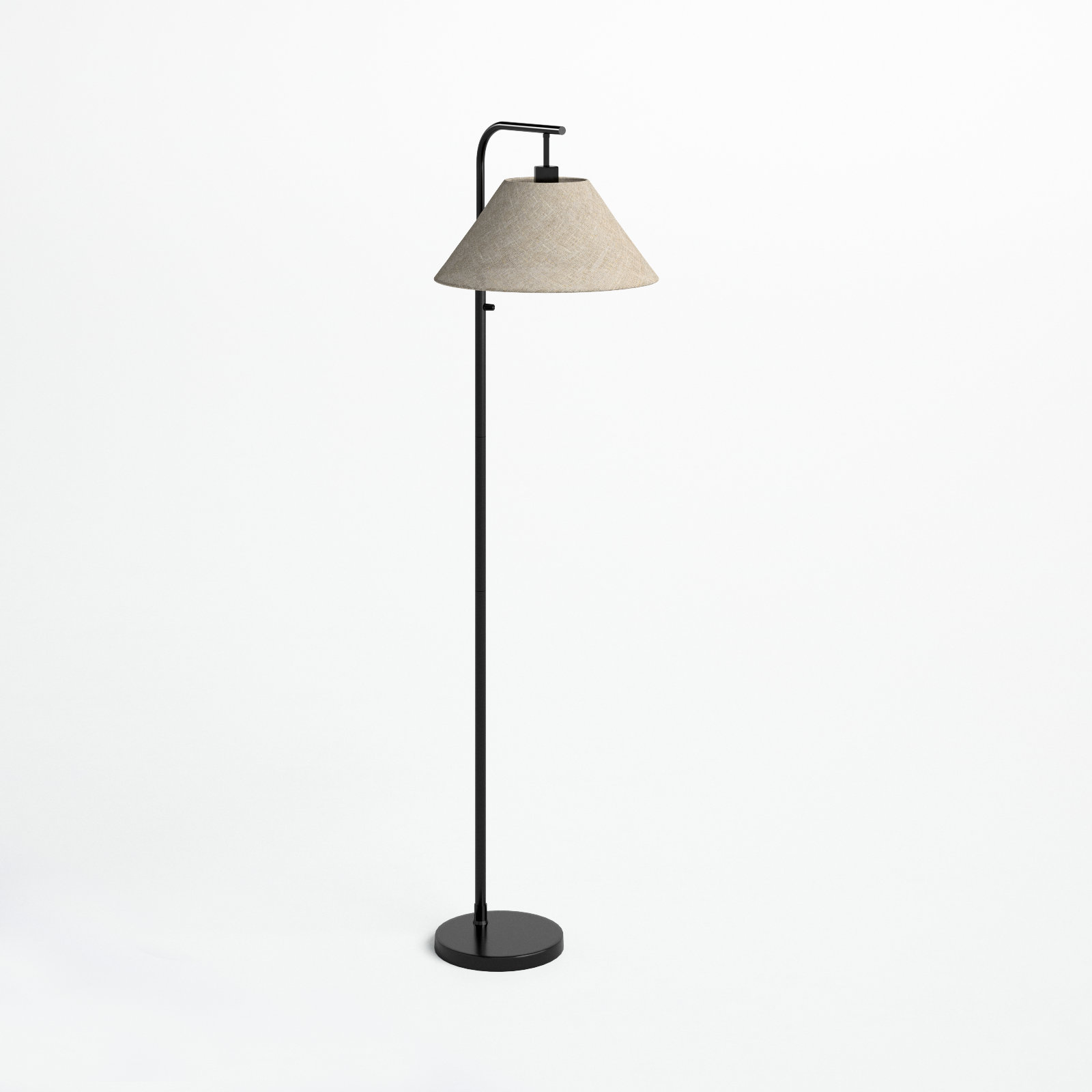 Westwick 58'' Floor Lamp, Black, Beige