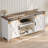 Tv Stand For Tvs Up To 70" with 2 Sliding Barn Doors and Built-In Charging Station-2124705848
