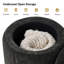 Ensemble de 2 repose-pieds avec rangement en bois massif Burchard-1364634764