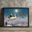  Art mural de père Noël encadré, impression de fantaisie encadrée-1491570976
