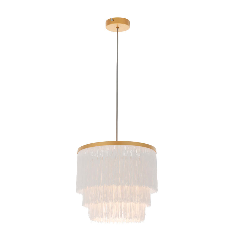 Curtis 1 -Light Novelty Tiered LED Pendant, Gold