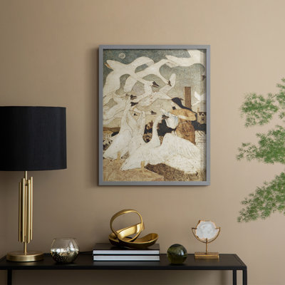 Reproduction encadrée vintage rétro XXIX - bois massif