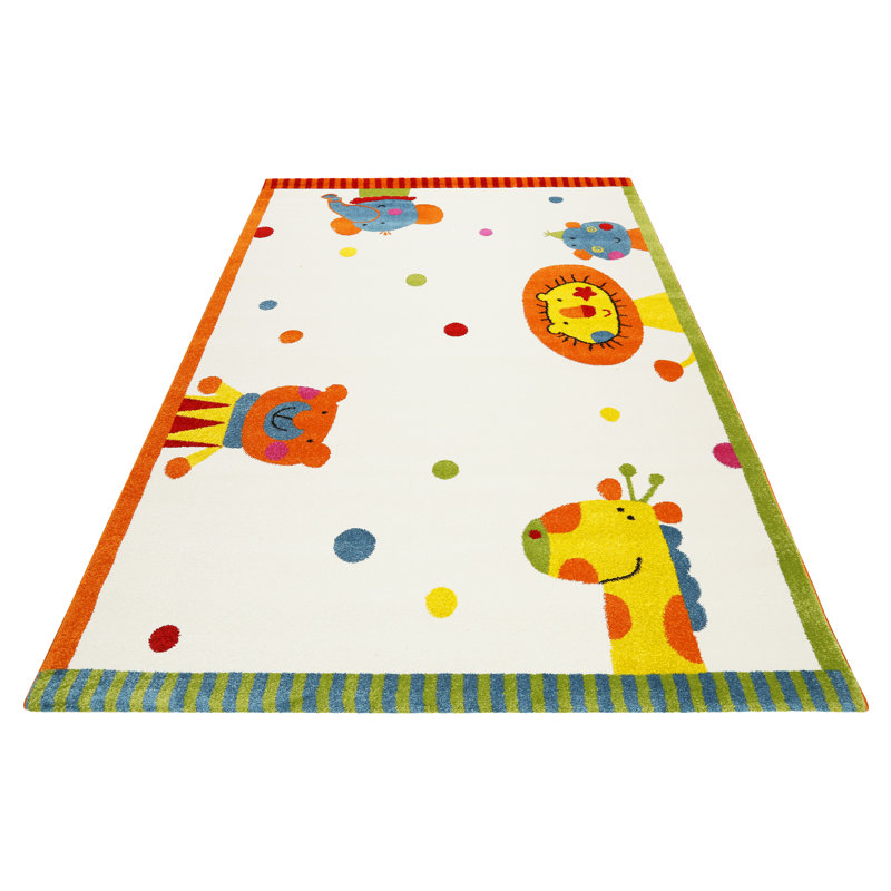 Handwoven Cream Area Rug, Rectangle 120 x 170cm