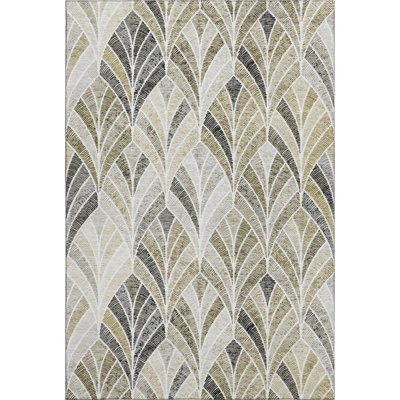 Premium Machine Washable Prisco Taupe Rug