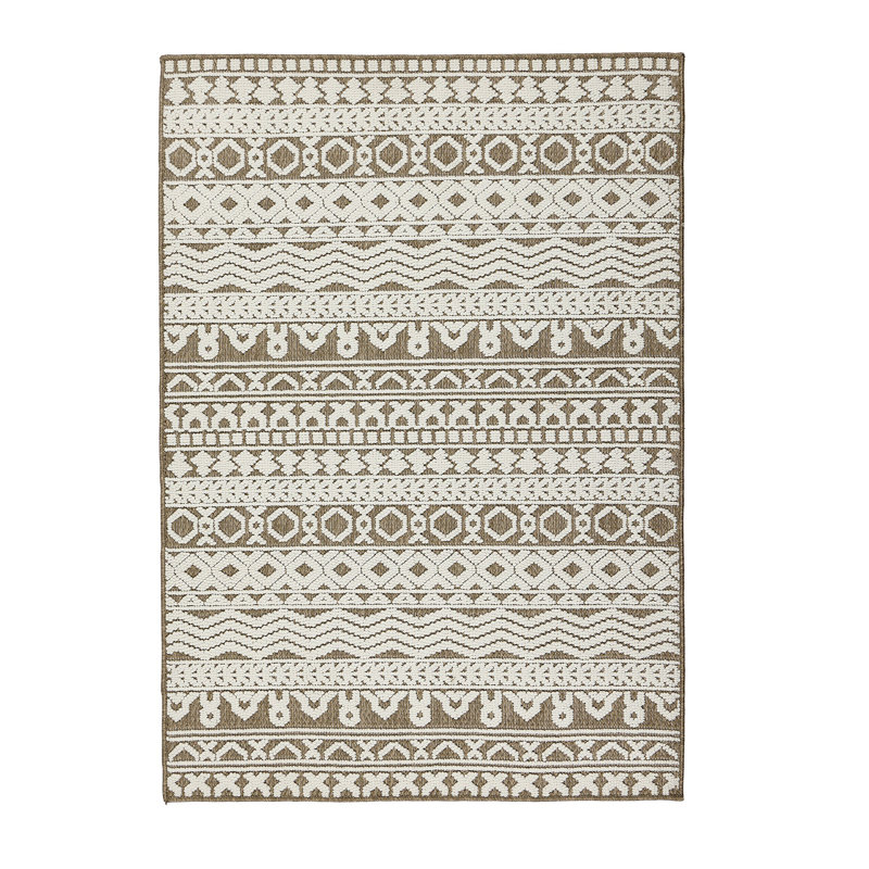 Geometric Flatweave Indoor / Outdoor Area Rug, Rectangle 160 x 230 cm 