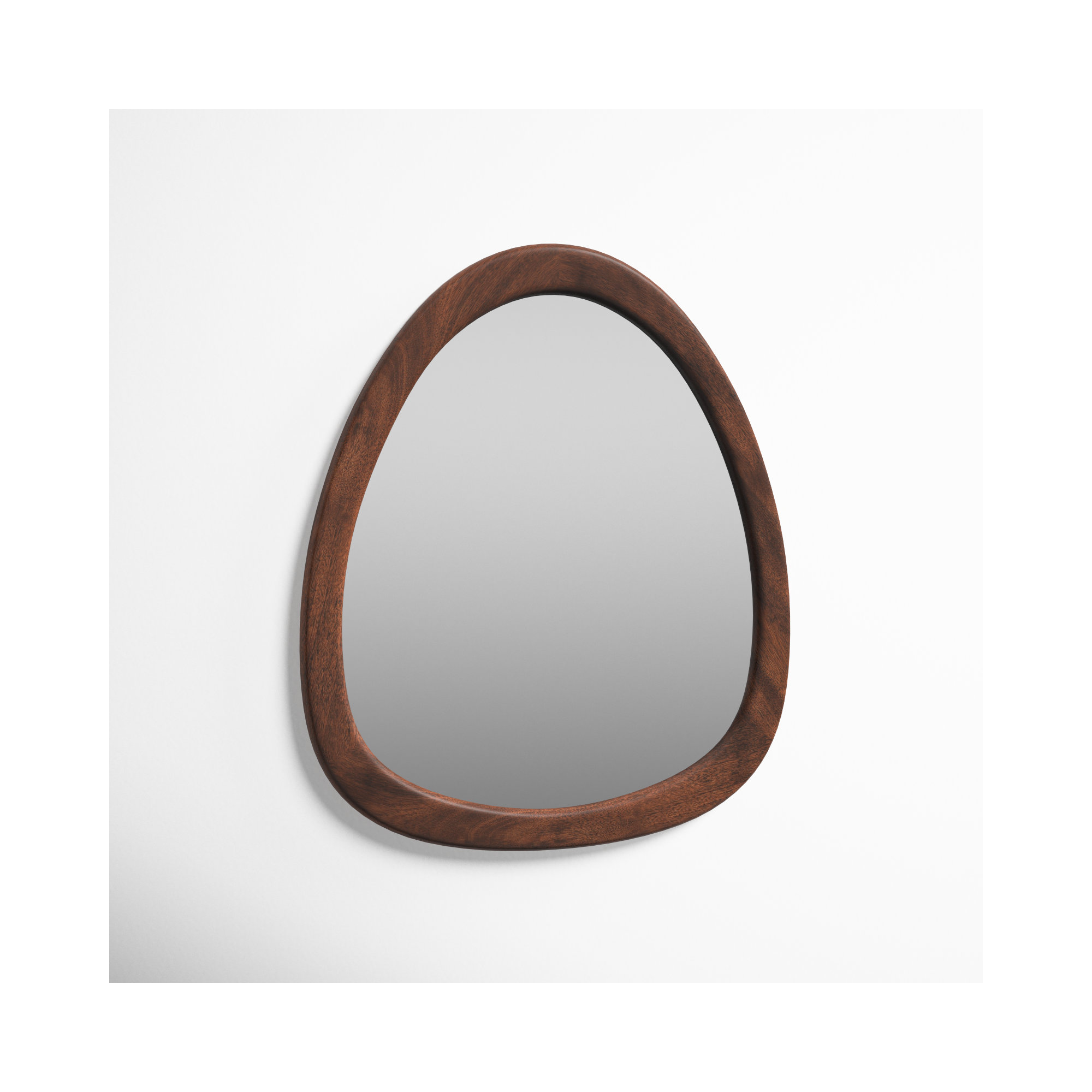 Buster Mirror, Walnut