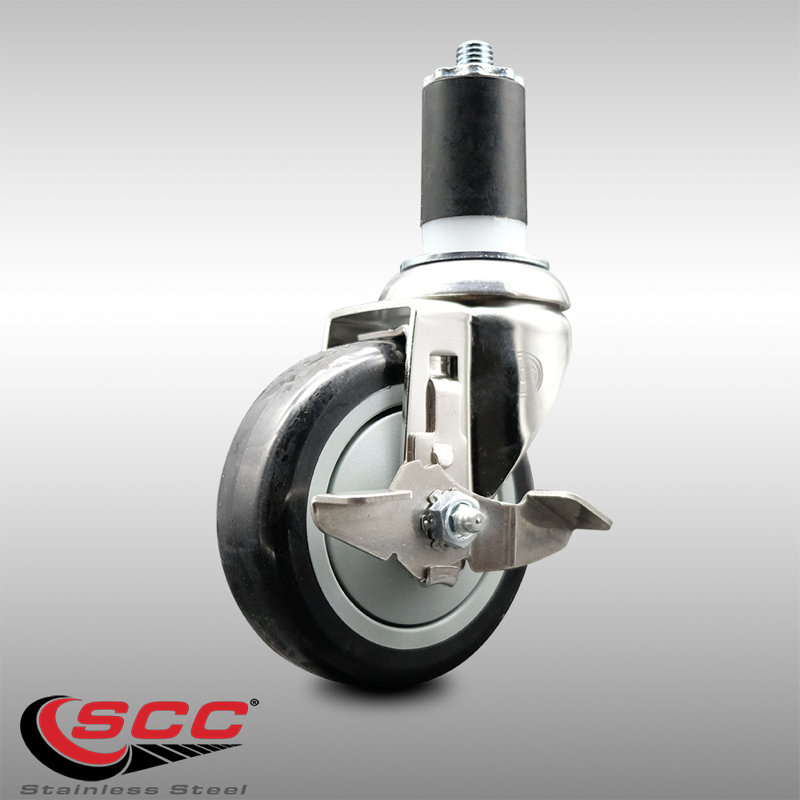 Polyurethane Casters, Black