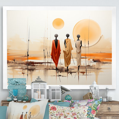 African Bushmen Of Kalahari I - African Tribal Wall Art