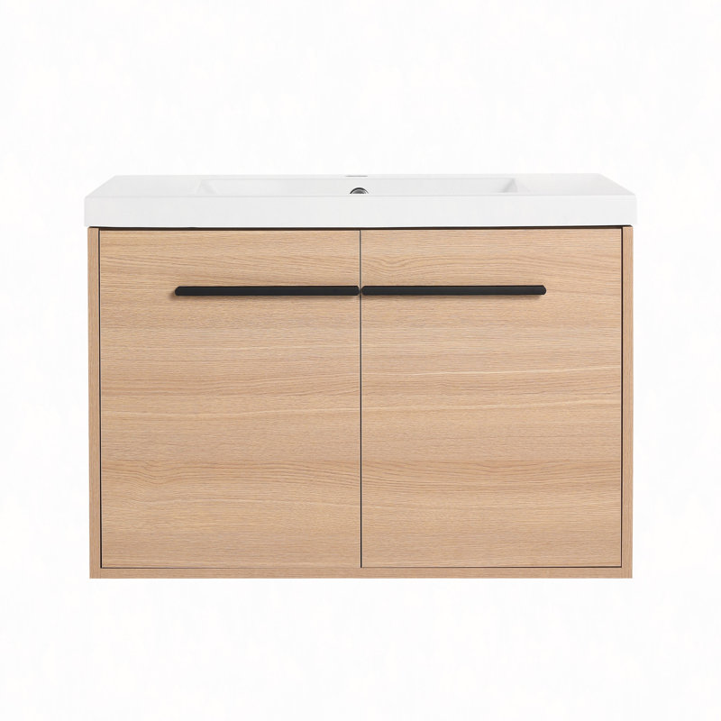 Ensemble de meuble-lavabo 30 po avec lavabo à poser en résine, 2 portes, 30"
