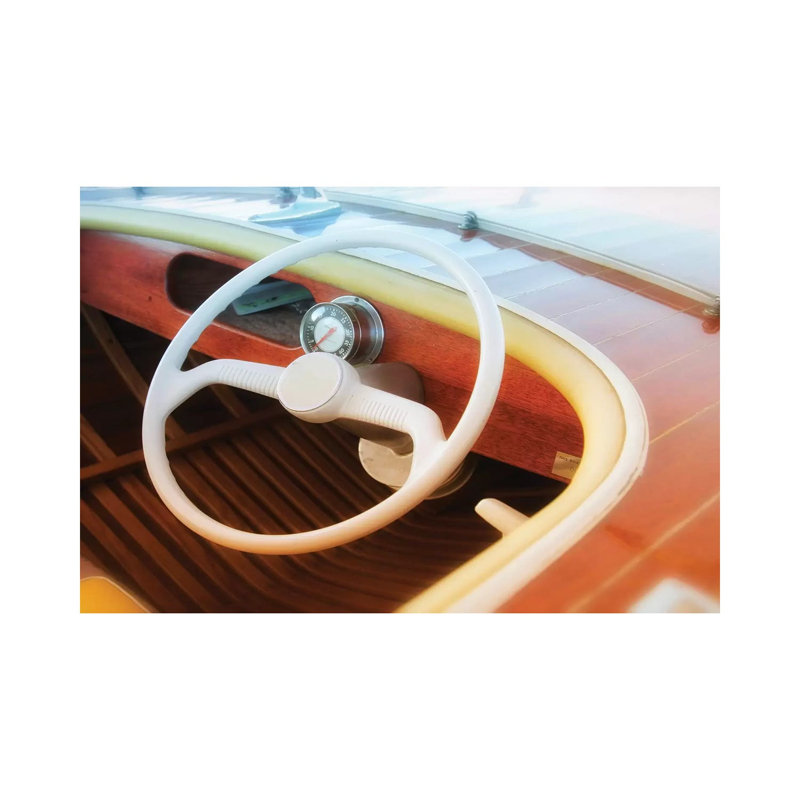 Vintage Speed Boat by Savanah Plank - Wrapped Canvas Print, 20.32cm H x 30.48cm W x 1.91cm D