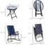 Gaskins 3pc Folding Outdoor Rocking Chair and Table Set Camping Lounger Yard-98115121