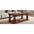 47" Black Farmhouse Coffee Table With Heavy Planked Top And Storage Shelf-235636311