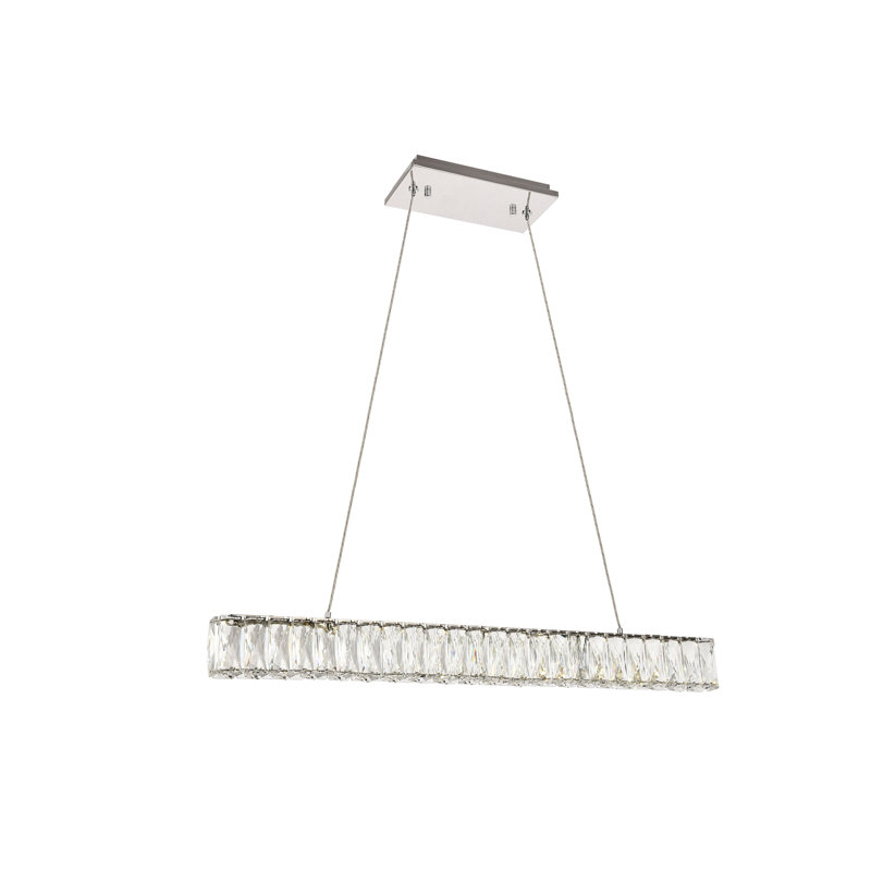Sunderland - Light LED Pendant, Black, 3" H x 23" W x 23" D