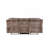 Zubaida Two Tone Chocolate Velvet Recliner Sofa W/USB Port & Drop Down Table-1829614237