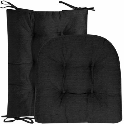 Rocking Chair Cushion 2 Piece Tufted Non Slip Set of Upper and Lower Cushions
