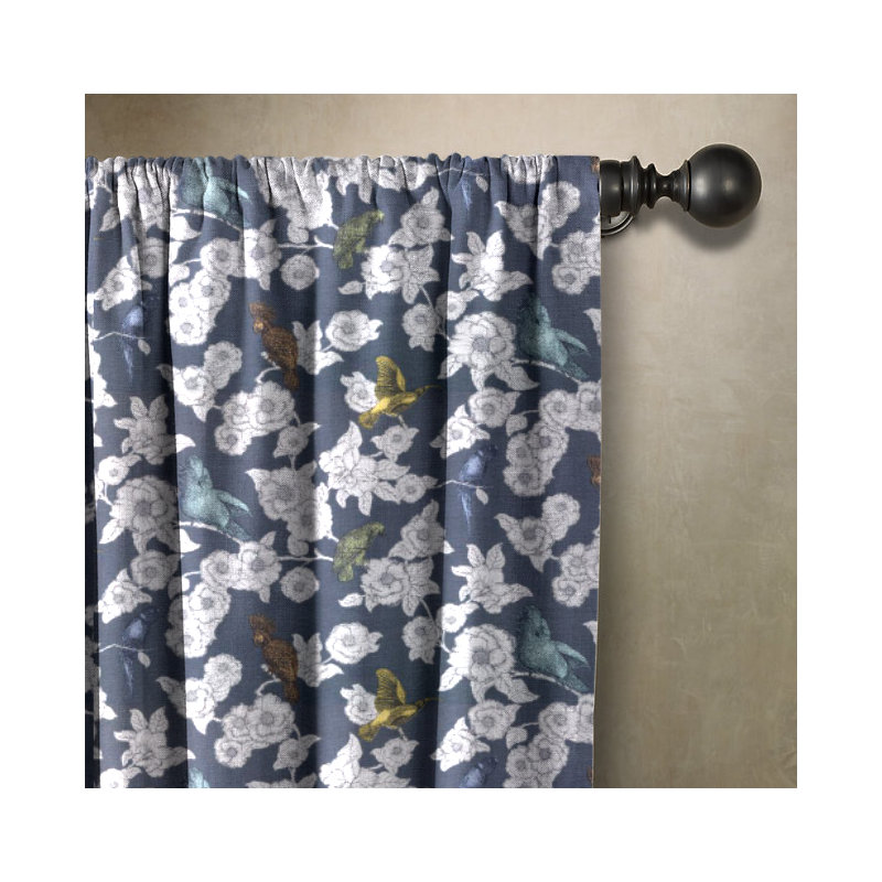 Room Darkening Curtain, White, 50" W x 72" L
