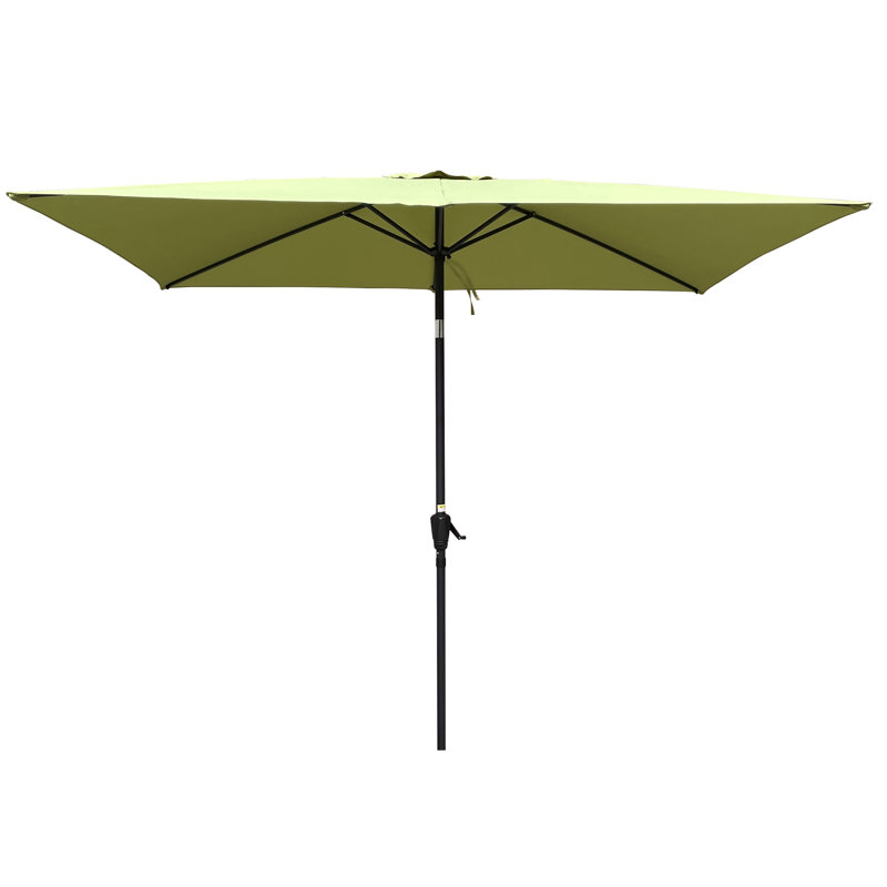 Clymer 108'' x 72'' Rectangular Market Umbrella, Lime Green