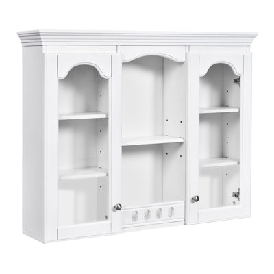 Bathroom Wall Mounted , White, Adjustable Shelving For Storage Aggregator, Shelving, Large Capacity