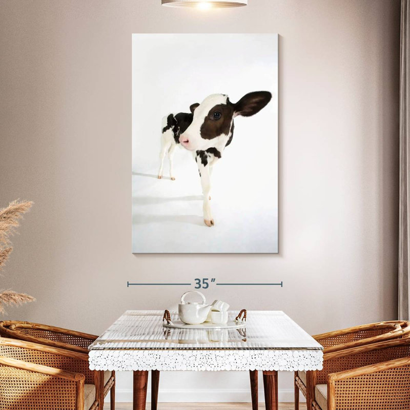Brampt Charming Baby Cow, 51" H x 34" W