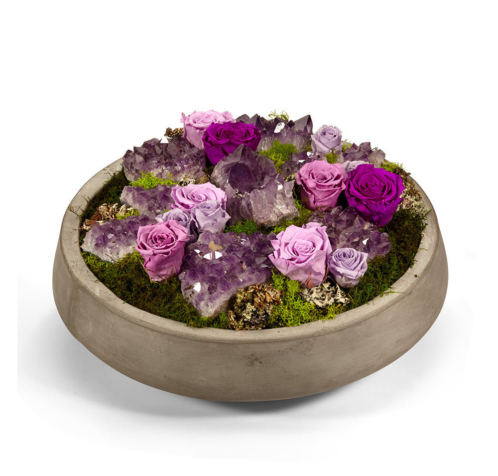 Preserved Rose Arrangement in Planter T&C Floral Company