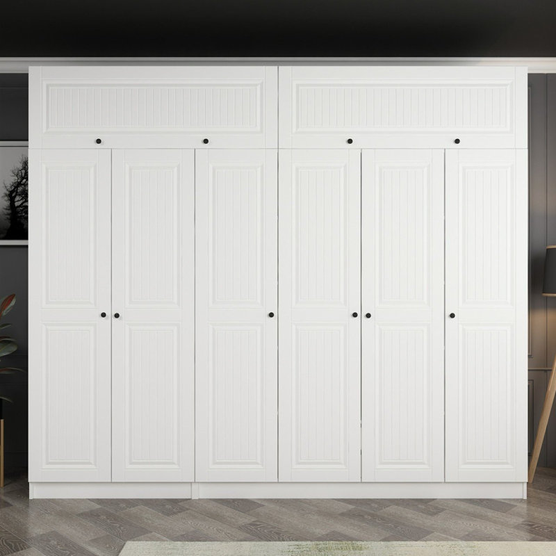 Elina Manufactured Wood Wardrobe, 255cm H x 270cm W x 52cm D