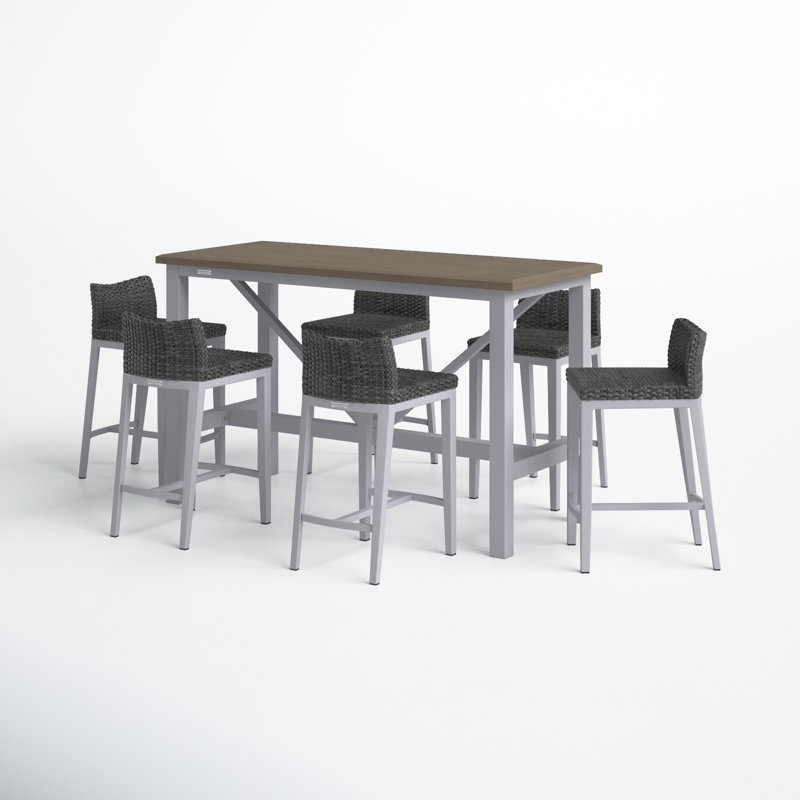 Ensemble de table de bar et tabouret de bar 72 pièces x 30 po Travira