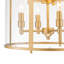 Classical / Traditional 8 - Light Clear Glass Lantern Style Cylinder Pendant-1268686559
