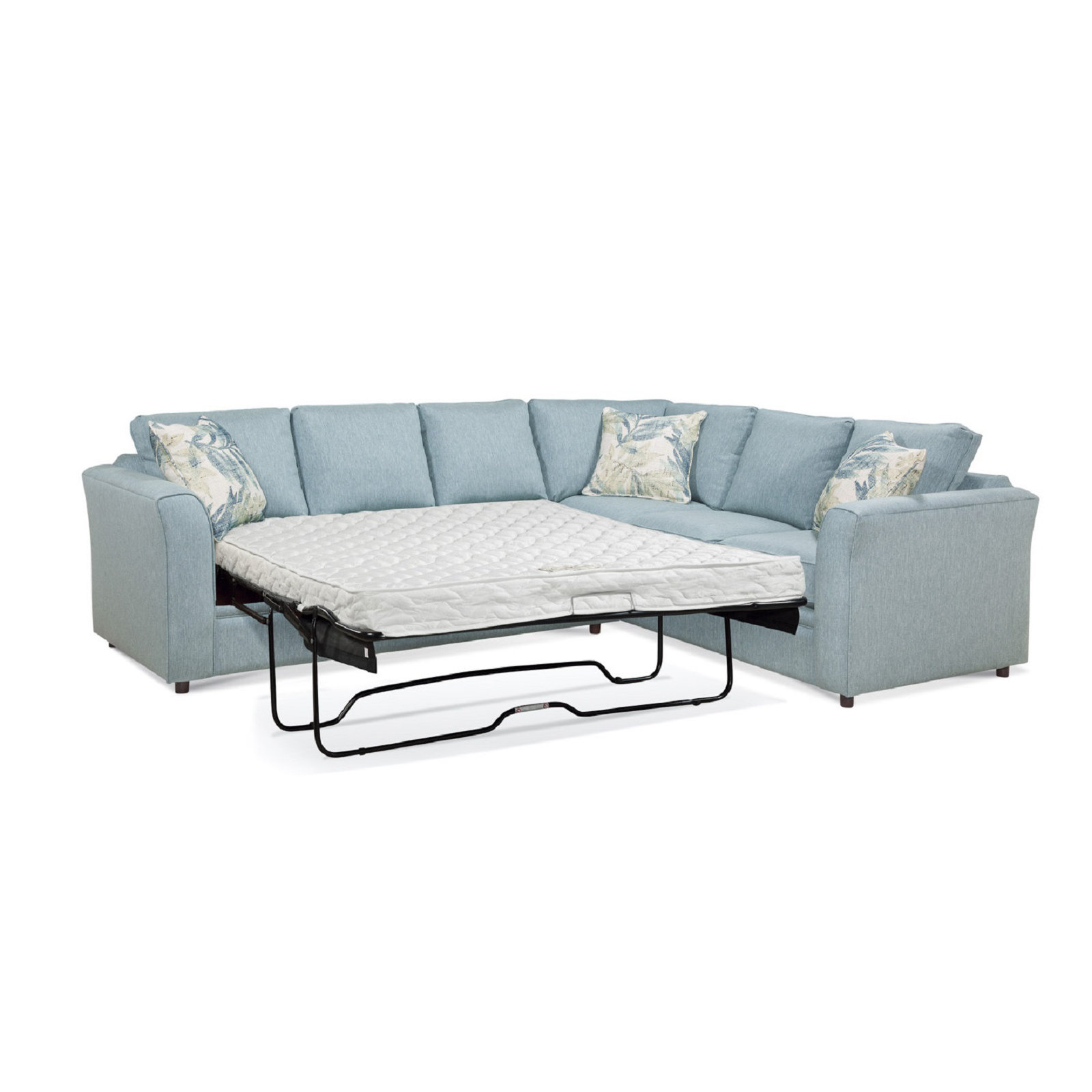 Northfield Two-Piece L Sectional With Queen Sleeper, Right Hand Facing, Basic Gray; 0317-83, Air Dream Mattress