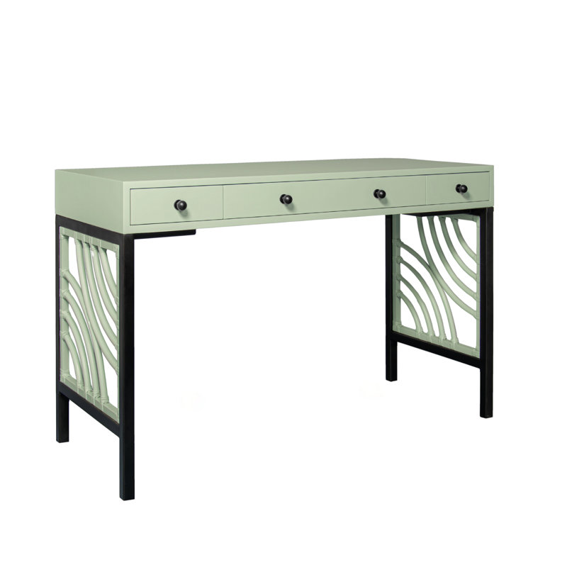 Swirl Writing Desk, Celery Green