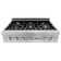 ZLINE 36 in. Legacy Gas Rangetop with 6 Burner Cooktop in Satin Stainless Steel with Griddle