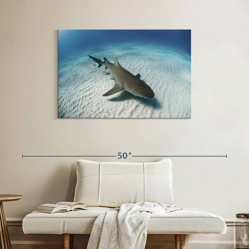 Brampt Lemon Shark Over The Seabed, 26" H x 39" W