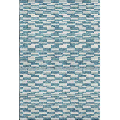 Premium Machine Washable Prisco Teal Rug
