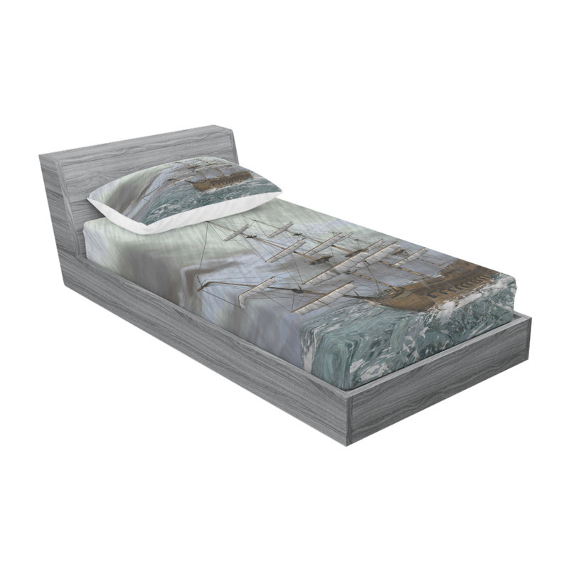 Microfiber Sheet Set, Twin Sheet Set with Fitted Sheet