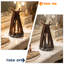 Lampe d'appoint rustique avec 3 modes de flamme et fonction bruit blanc