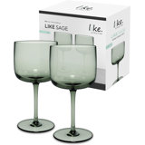 Villeroy & Boch Like Sage Wine/Water Glass Pair