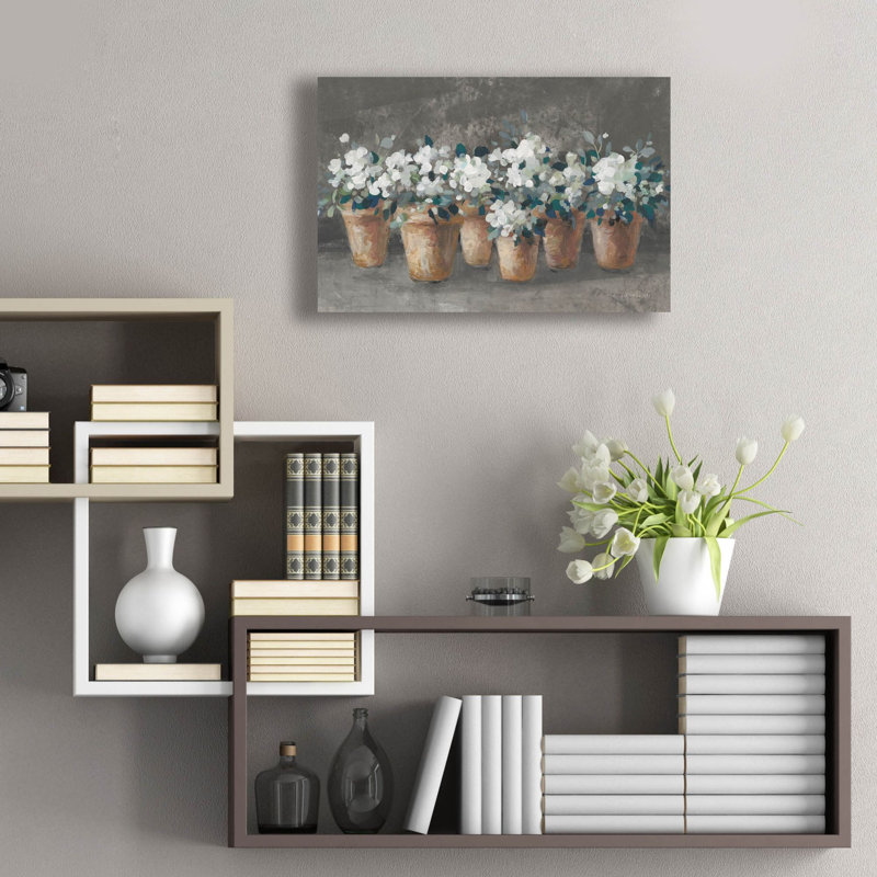 «Geranium Glory 1 Light» par Danhui Nai, art mural en verre acrylique, H 16 po x l 24 po x P 0,2 po