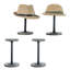 Porte-chapeaux en bois 4 pièces