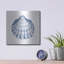 Art mural en métal «Shells 3 Blue And White» par Kathleen Parr-106416832