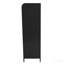 Armoire de rangement 48 po en métal / verre, plateau rabattable / présentoir à 4 niveaux - standard