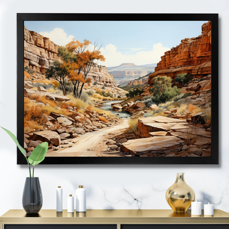 «Anyon Endless Journey», reproduction sur toile, H 30 po x l 40 po x P 1,5 po, Cadre photo noir