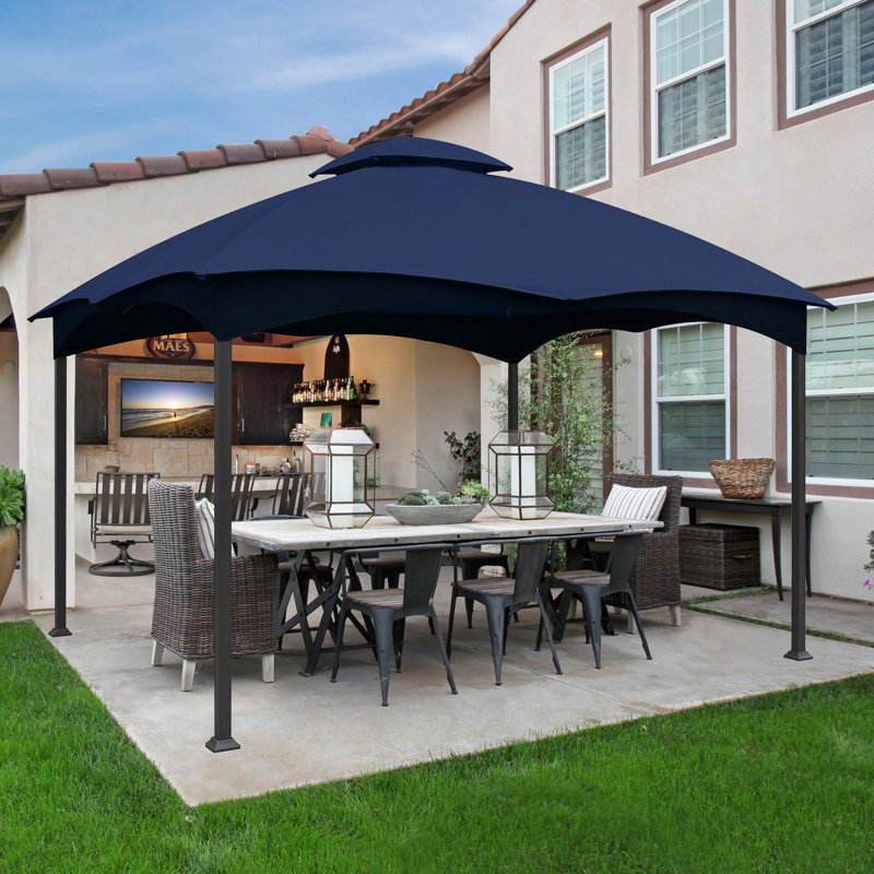 Toit de remplacement pour pavillon de 10 pi X P 12 D Allen Roth Gazebo, Marine