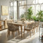 Chaises de cuisine et de salle à manger rembourrées Jana - Fauteuils de patio toutes saisons en bois massif-98477807