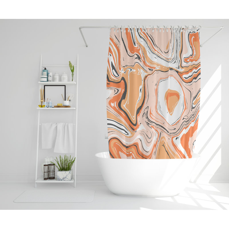 Barringer Polyester Shower Curtain Set, 168cm H x 168cm W