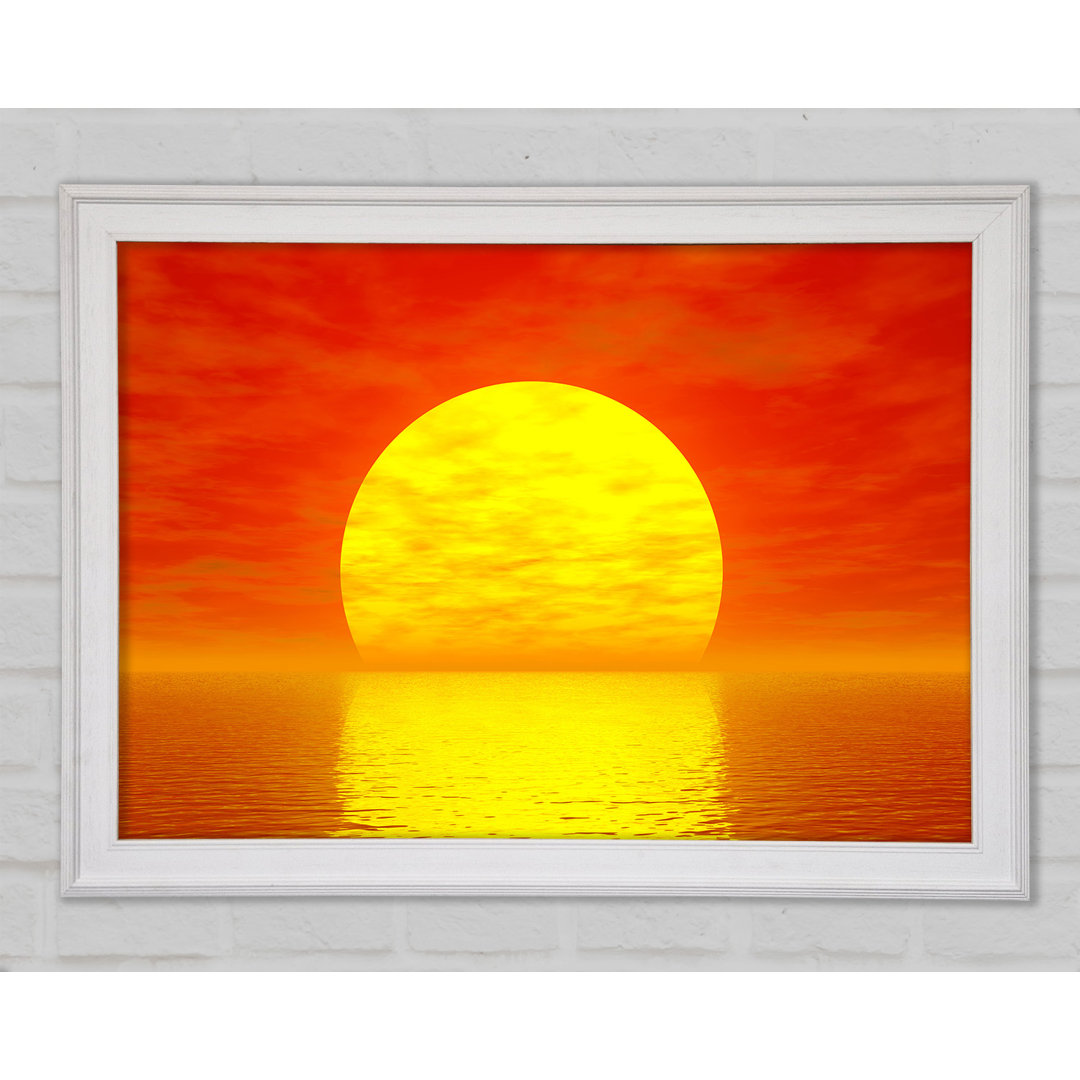 Glorious Orange Sunset Gerahmter Druck