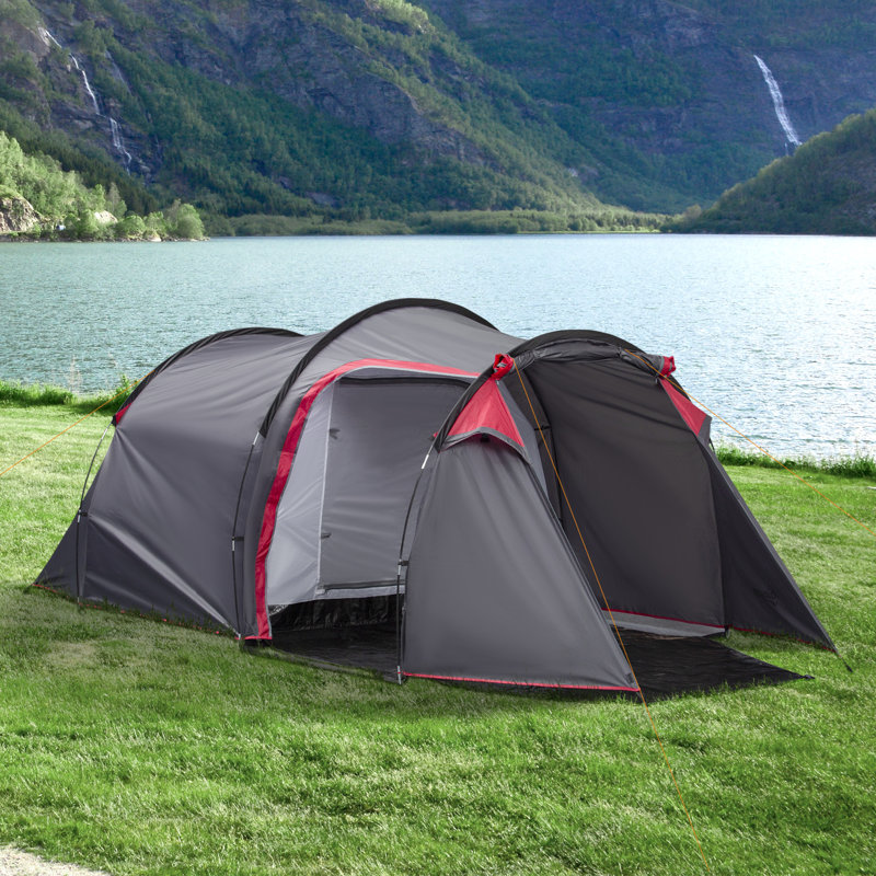 Arnlaugur 4 Person Tent, Grey