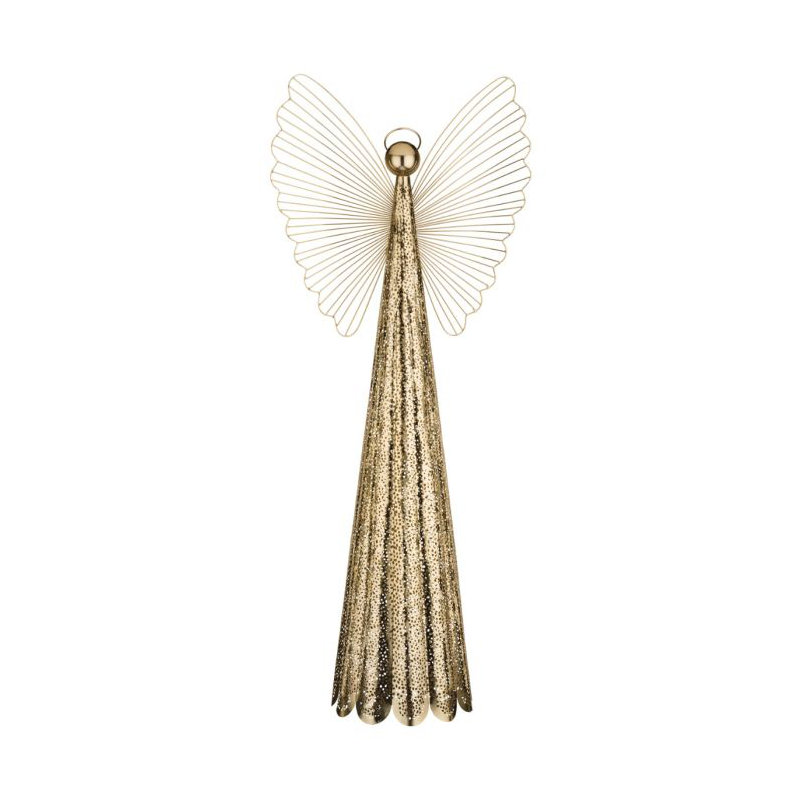 Décoration Contempo Angel, Doré, H 8,5 po x l 36,5 po x P 15,25 po
