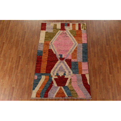 One-of-a-Kind 5'5'' X 8'7'' New Age Wool Area Rug in