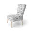 Chaise rembourrée Floral - Chaise d'appoint grise monotone Meadow-1169761578