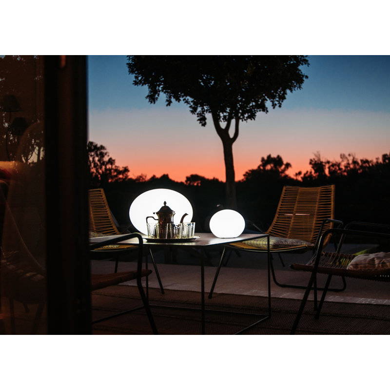 Flatball LED Outdoor Floating Light, 10" H x 13" W x 13" D