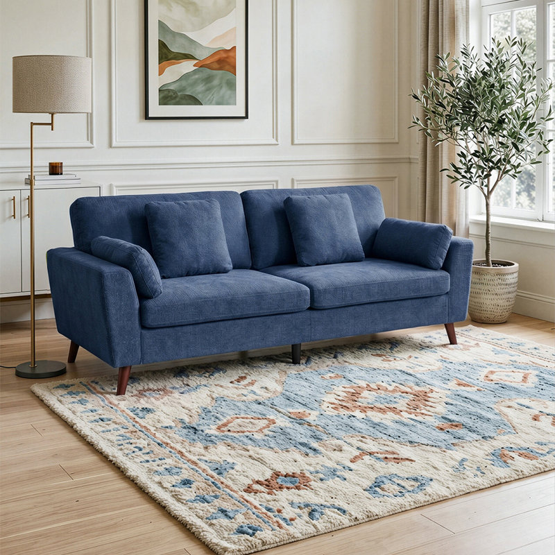 2 Seater Sofa, Blue